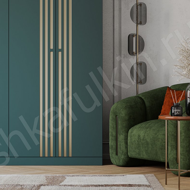 Шкаф Пальмира Темные Современный 4х створчатые Спальня Для вещей 7