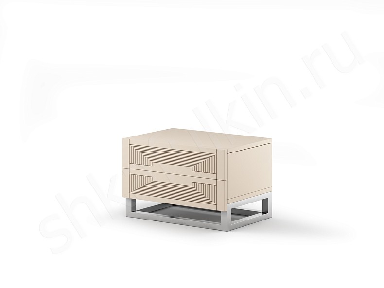 Прикроватная тумба Бергамо Коричневый Белый Черный Красный Синий Светлые Темные Неоклассика 2х створчатые Спальня 