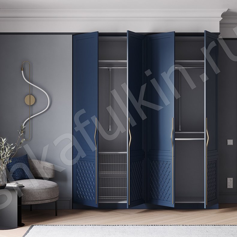 Шкаф Купидон  Неоклассика 4х створчатые Гостиная Для вещей 9