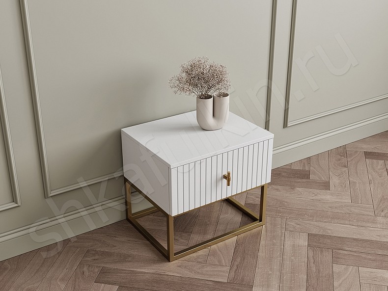 Тумба прикроватная Артек Черный Белый Коричневый Светлые Темные Зеленый Золото Классика Спальня Для декора Для вещей