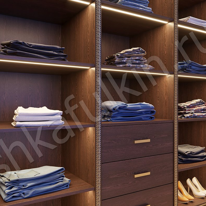 Гардеробная Вильям Венге Классика  Гардеробная  6