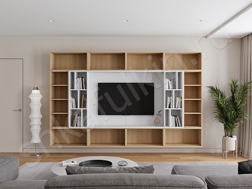 Изображение цвета Стенка Нельсон  Минимализм  Гостиная 