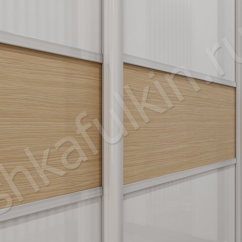 Изображение Шкаф-купе Рондо Древесный Белый Светлые Современный 3х створчатые Коридор Для вещей 4