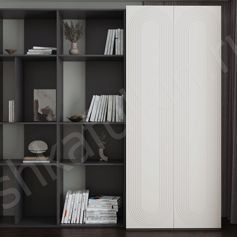 Стеллаж Дзен Ола  Современный 2х створчатые Спальня Для вещей 2