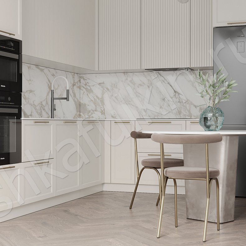 Кухня Сицилия Светлые Белый Неоклассика   Для посуды 3