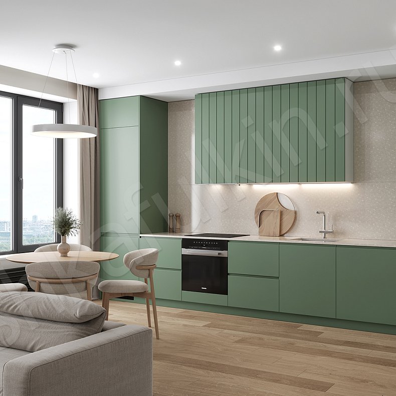 Изображение Кухня Пиколетто Черный Светлые Темные Зеленый Для посуды 1