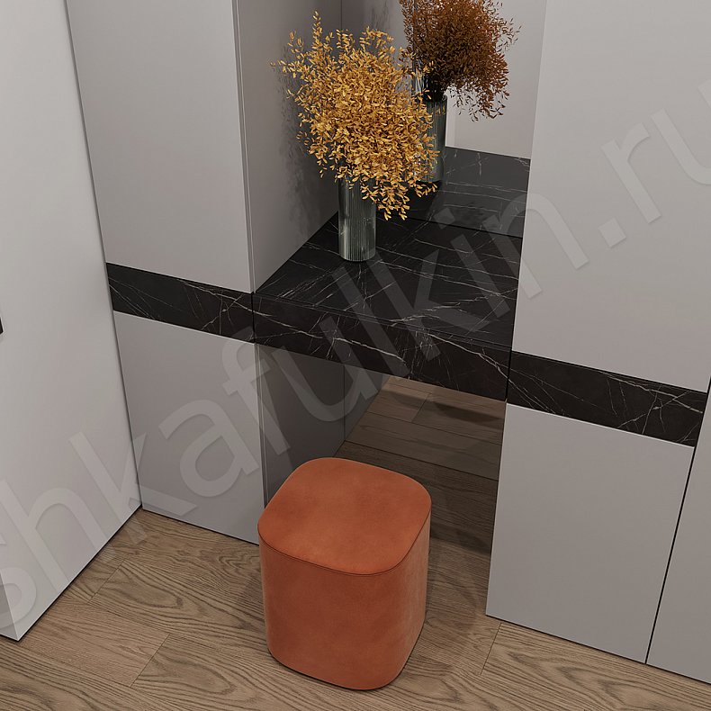 Изображение Прихожая Асами Серый Светлые Минимализм 4х створчатые Прихожая Для вещей 2