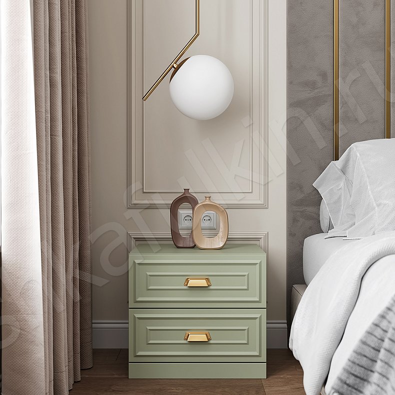 Гарнитур Агата Белый Неоклассика 2х створчатые Спальня Для белья Для вещей 8