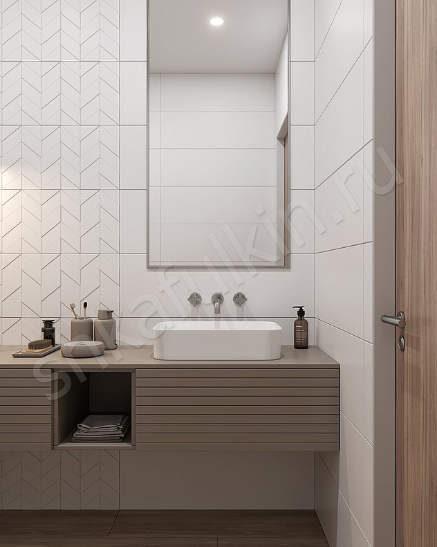 Изображение Мебель в ванную Монпасье Светлые Коричневый Современный Для вещей 4