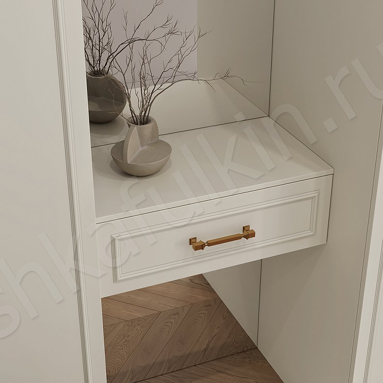 Изображение Прихожая Джорджетта Светлые Коричневый Неоклассика 4х створчатые Прихожая Для вещей 2