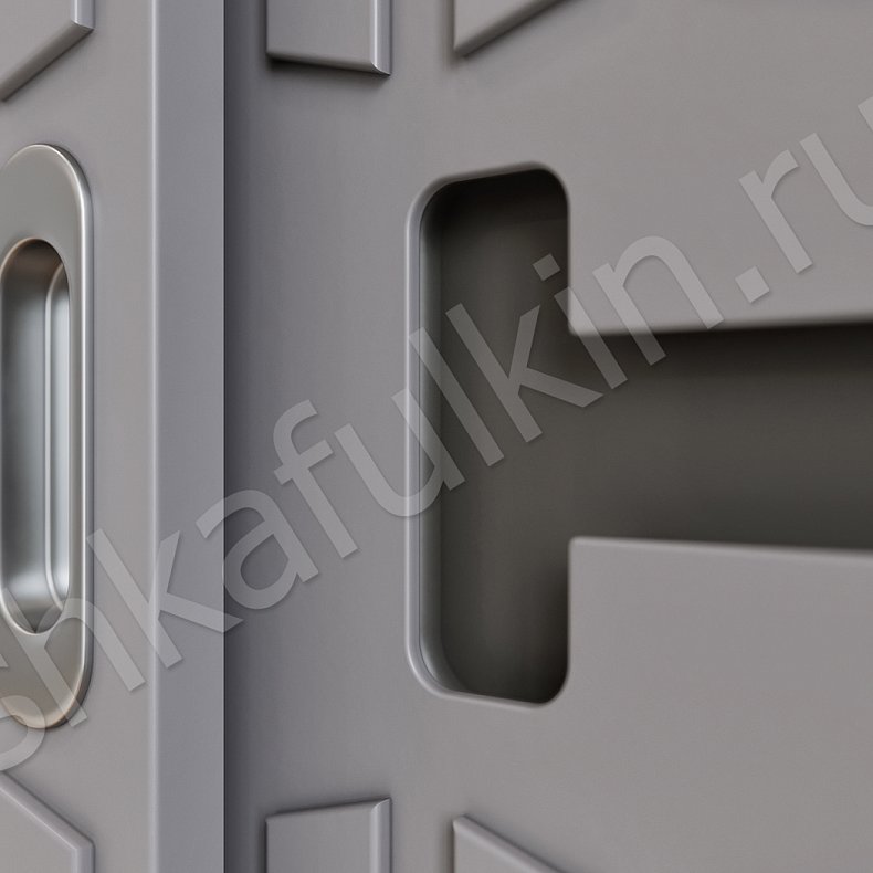 Изображение Шкаф-купе Пирелли Светлые Серый Современный 4х створчатые Гостиная Для вещей 5