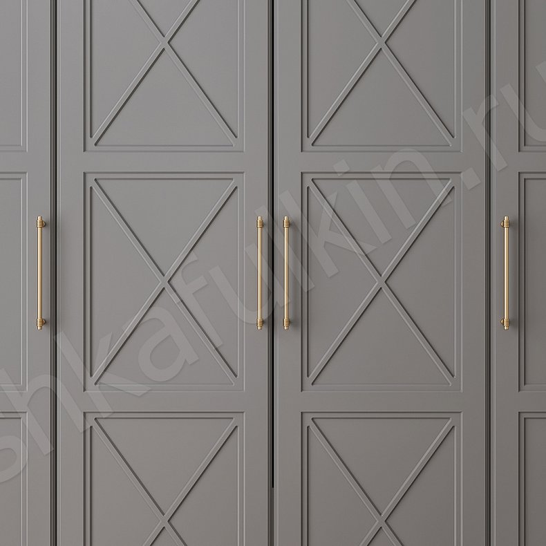 Шкаф Хемнэс Белый Красный Серый Светлые Классика 4х створчатые Гостиная Для вещей 11