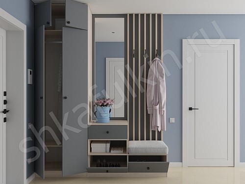 Изображение цвета Прихожая Милли  Минимализм 2х створчатые Прихожая 