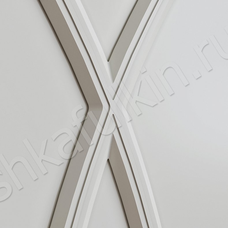 Изображение Шкаф-купе Стелла Белый Светлые Неоклассика 4х створчатые Спальня Для вещей 4