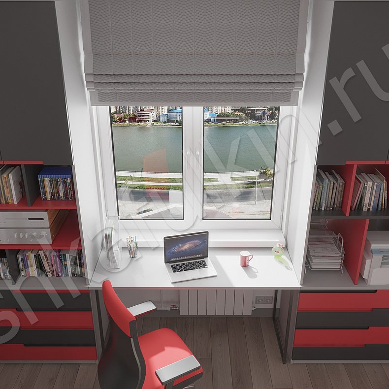 Изображение Детская Мантана Черный Цветной Красный Темные Минимализм Детская Для книг 2