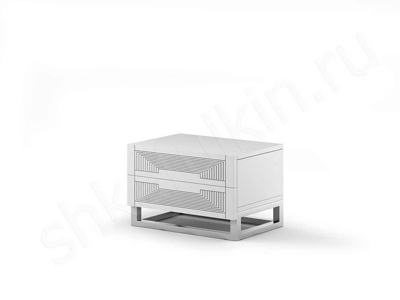 Прикроватная тумба Бергамо Коричневый Белый Черный Красный Синий Светлые Темные Неоклассика 2х створчатые Спальня 