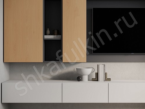 Изображение цвета Стенка Арли Древесный  6и створчатые  Под ТВ