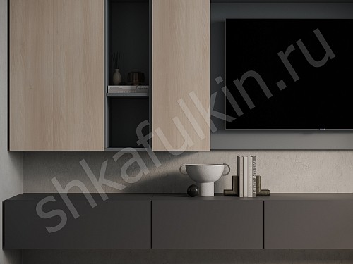 Изображение цвета Стенка Арли Древесный  6и створчатые  Под ТВ