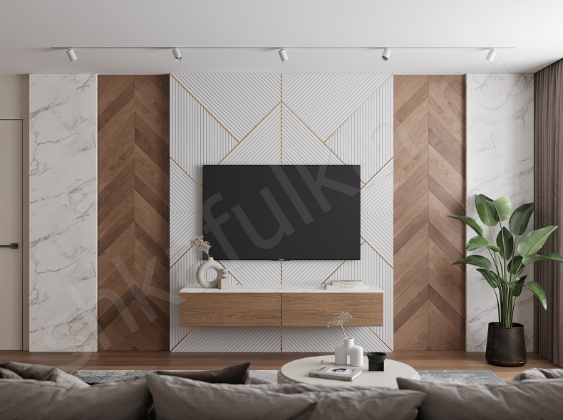 Изображение Стеновая панель и тумба Хиггенс