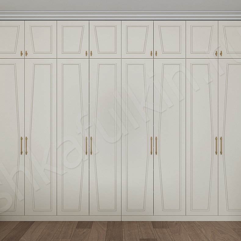 Гарнитур Мерседес Светлые Белый Современный 6и створчатые Спальня Для вещей Для белья