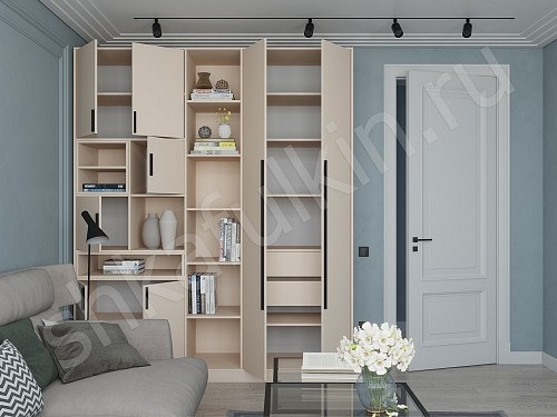 Изображение цвета Шкаф Бесто Белый Минимализм   Для книг