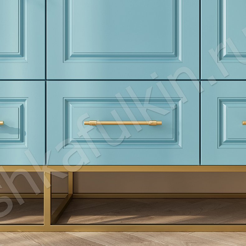 Изображение Шкаф Квинни 3 двери Цветной Серый Синий Светлые Современный 3х створчатые Гостиная Для вещей 8