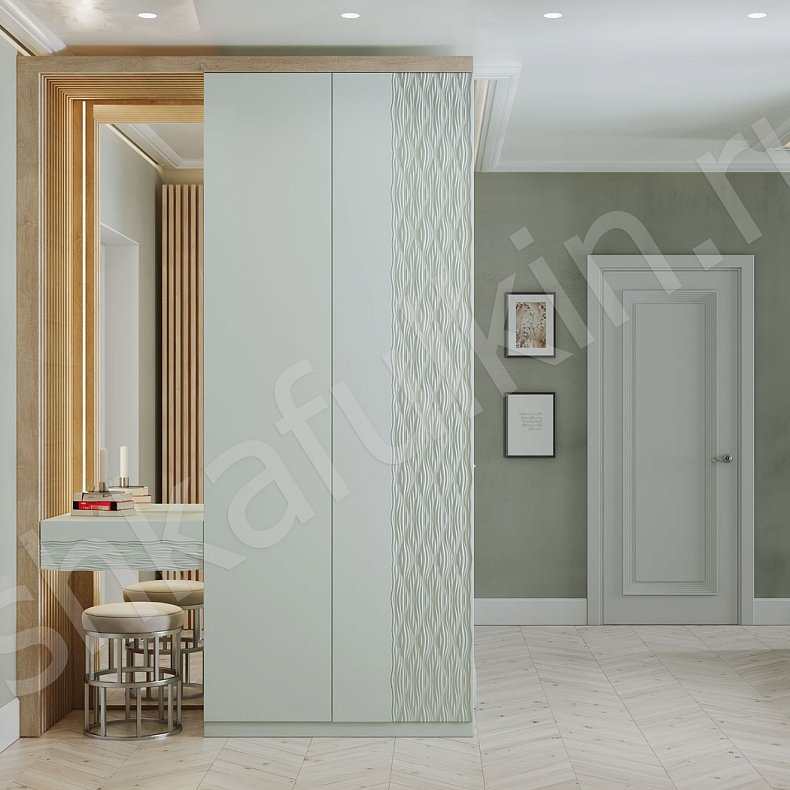 Прихожая Энгельс Белый Светлые Современный 2х створчатые Прихожая Для вещей