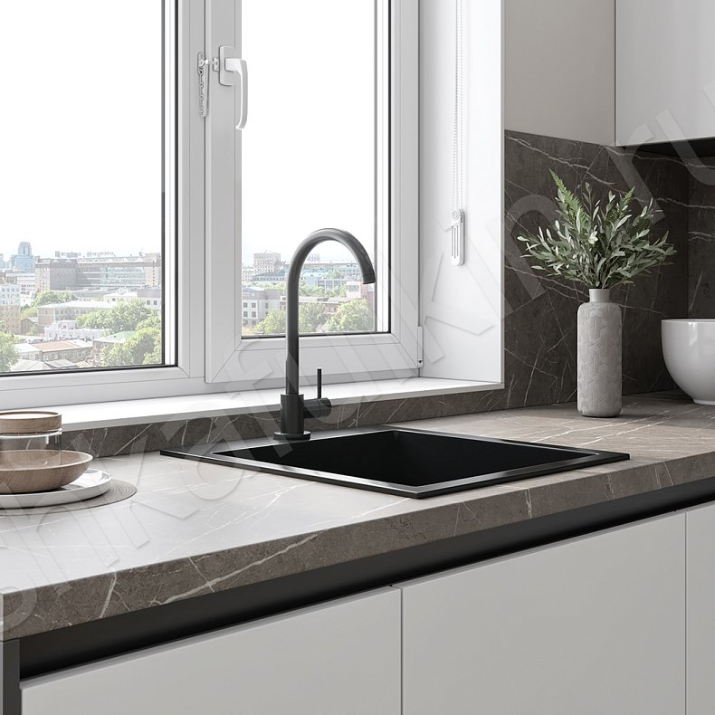 Изображение Кухня Марисса Светлые Белый Современный Для посуды 4