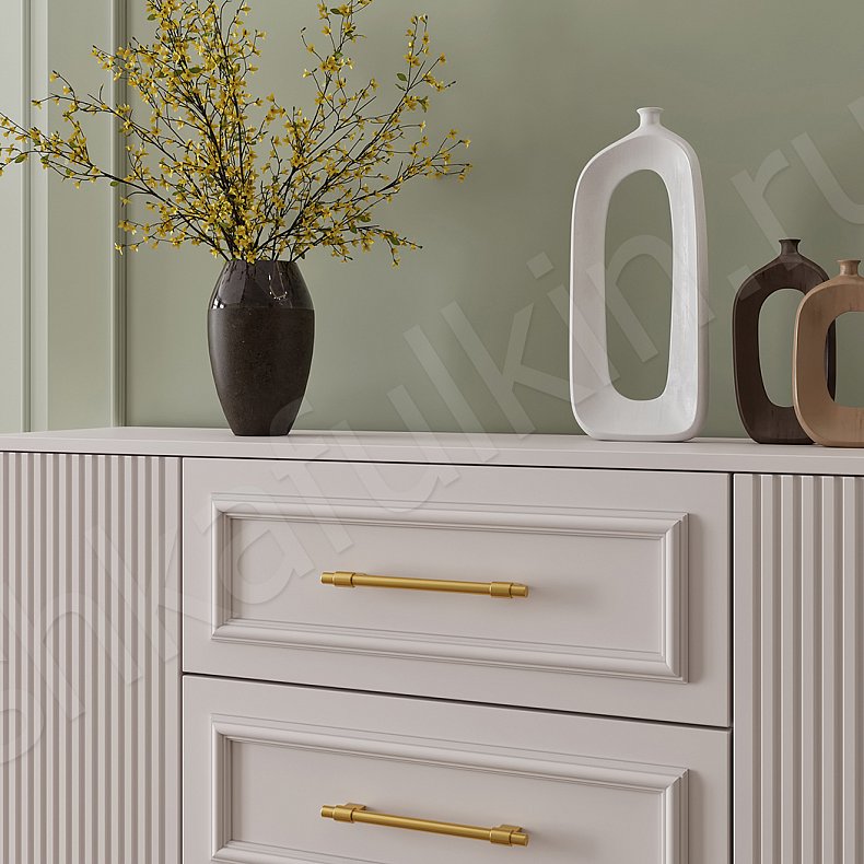 Прихожая Джорджия с консолью и комодом Коричневый Светлые Неоклассика 4х створчатые Прихожая Для вещей 3