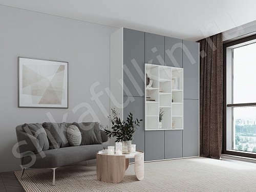 Изображение цвета Шкаф Томми Белый Современный 5и створчатые  