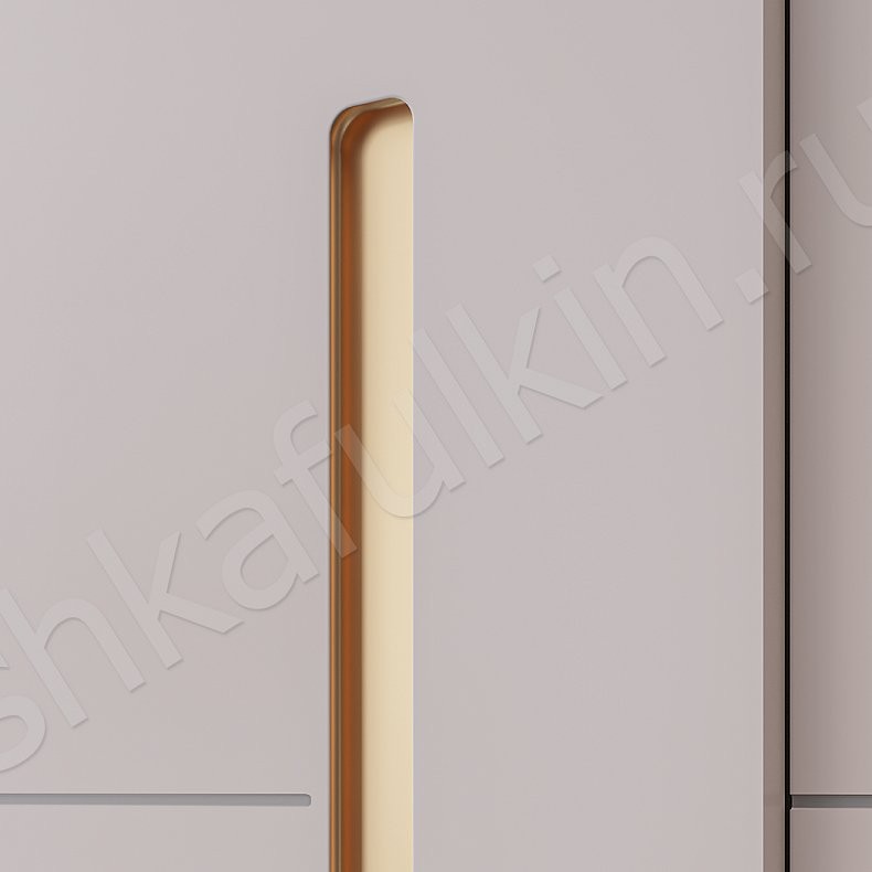 Шкаф-купе Авогадро Белый Золото Современный 3х створчатые Спальня Для вещей 3