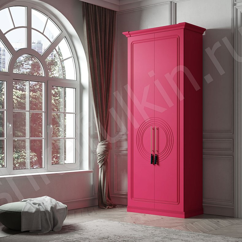 Изображение Шкаф Санмарино Лайт  Неоклассика 2х створчатые Гостиная  10