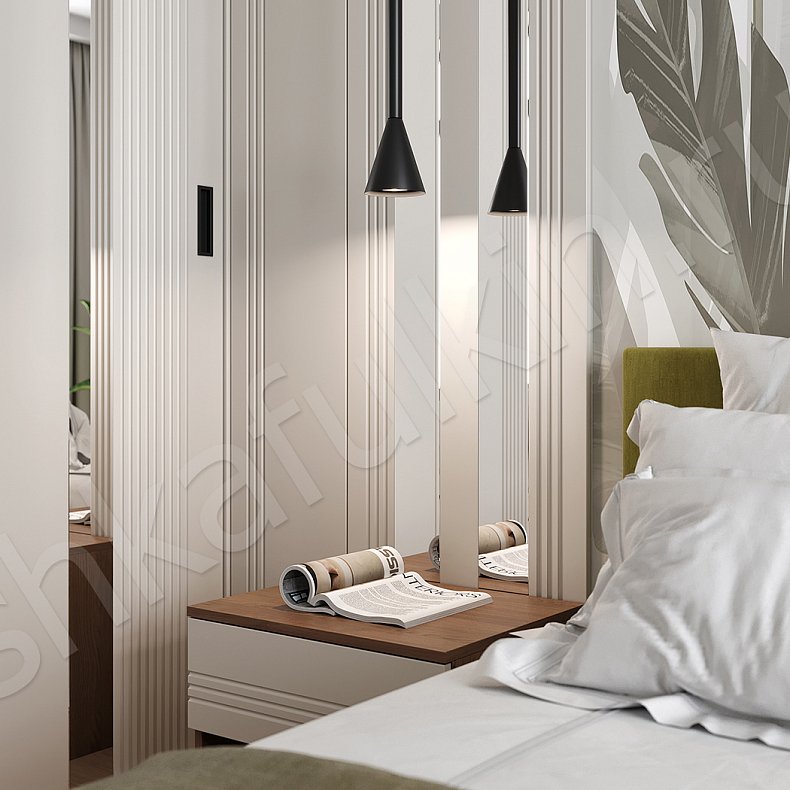 Шкаф-купе Альгеро Белый Светлые Современный 2х створчатые Спальня Для вещей 5