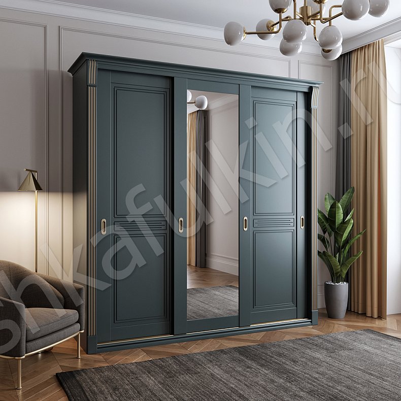 Изображение Шкаф-купе Адель Классика 3х створчатые Гостиная Для вещей 5