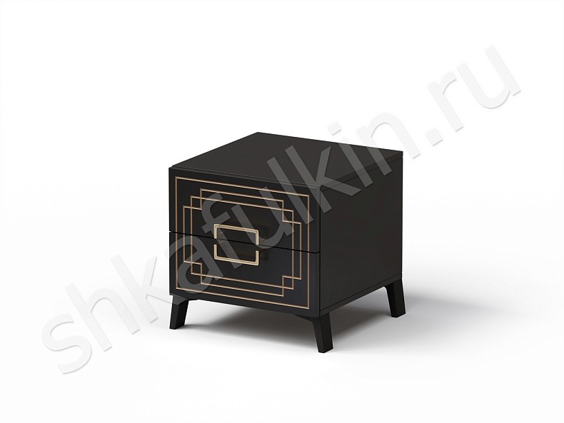 Изображение цвета Тумба Метрополитан Черный Белый Серый Светлые Зеленый Золото Неоклассика 2х створчатые Спальня Для декора