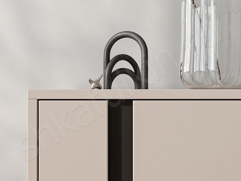 Тумба прикроватная Зиппи Черный Белый Коричневый Серый Светлые Темные Минимализм 2х створчатые Спальня Для декора