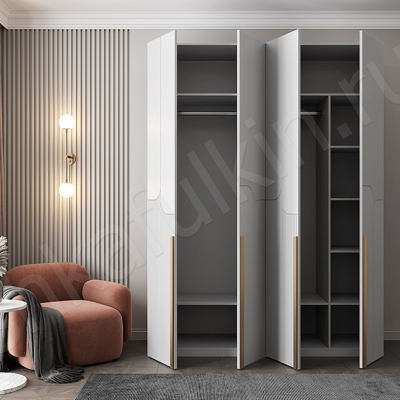 Изображение Шкаф Амадео Современный 4х створчатые Гостиная Для вещей 5