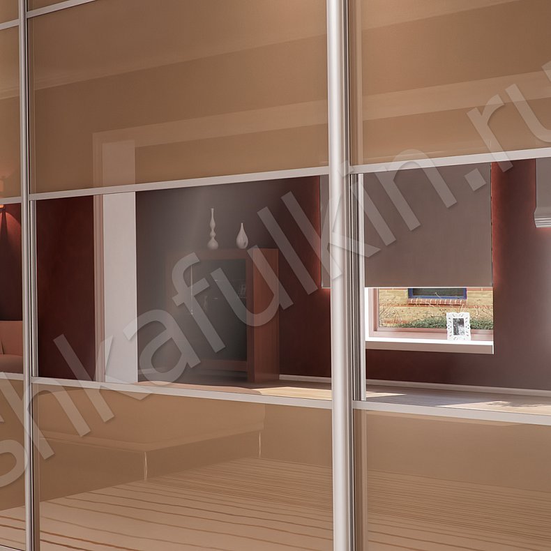 Корпусный шкаф-купе Арне Светлые Коричневый Модерн 3х створчатые Гостиная Для вещей 3