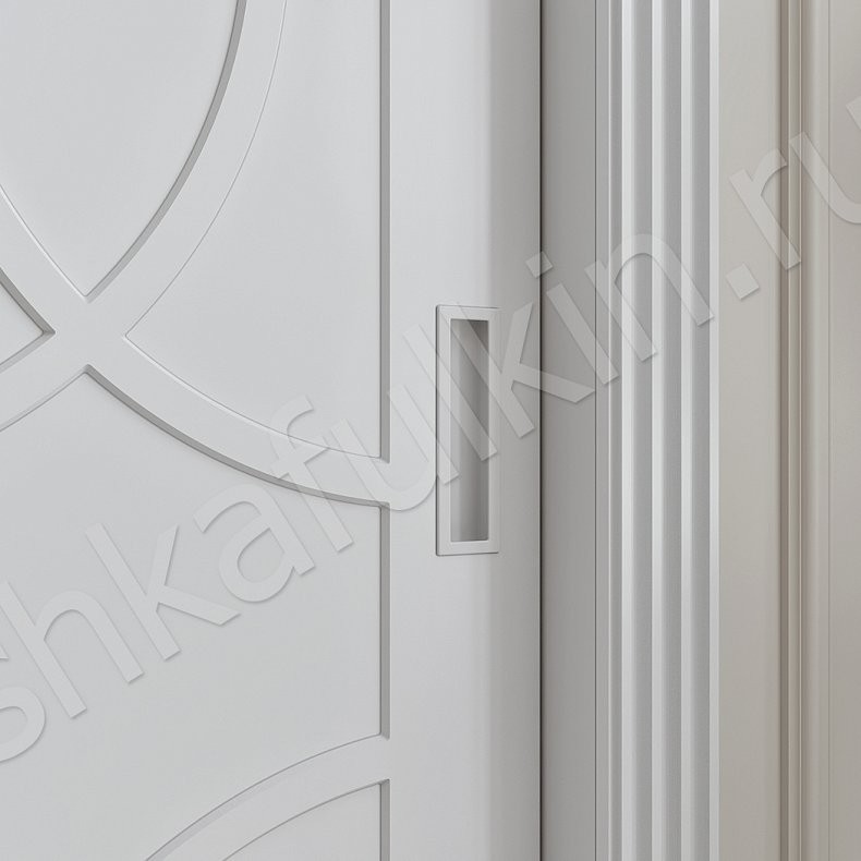 Изображение Шкаф-купе Ажур Светлые Белый Классика 3х створчатые Спальня Для вещей 5