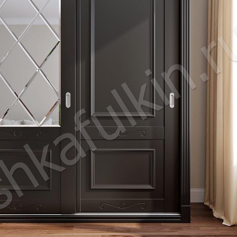 Корпусный шкаф-купе Валет Цветной Классика 4х створчатые Гостиная Для вещей 6