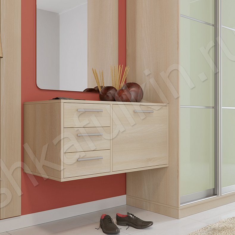 Изображение Прихожая Лолита Цветной Светлые Зеленый Модерн 2х створчатые Коридор Для вещей 2