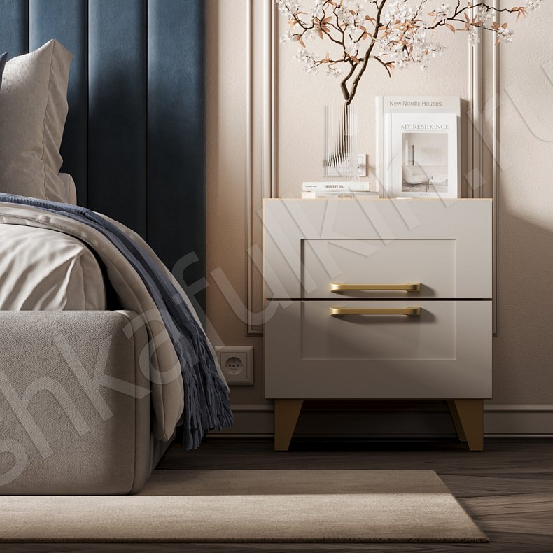 Встроенный шкаф Линдор Светлые Зеленый Неоклассика 4х створчатые Спальня Для белья Для декора Для вещей 5