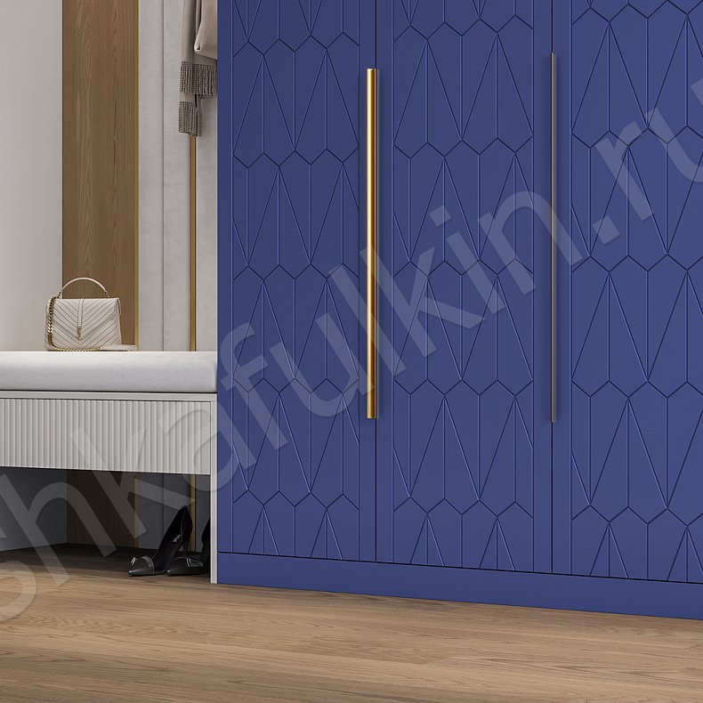 Прихожая Космо Белый Цветной Синий Светлые Темные Современный 3х створчатые Прихожая Для вещей 4