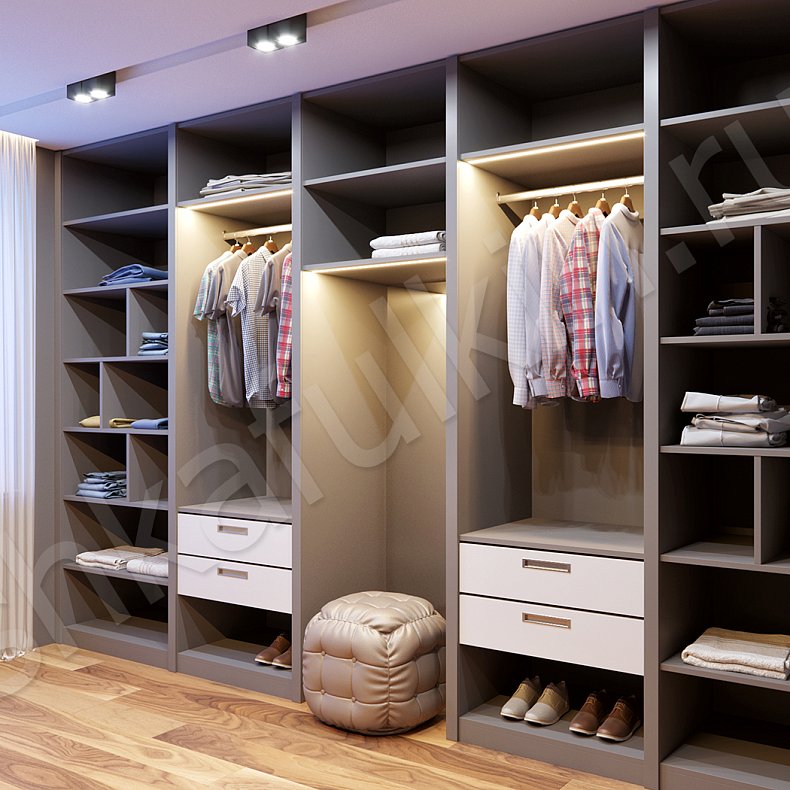 Гардеробная Лорд  Хай-тек  Гардеробная  1