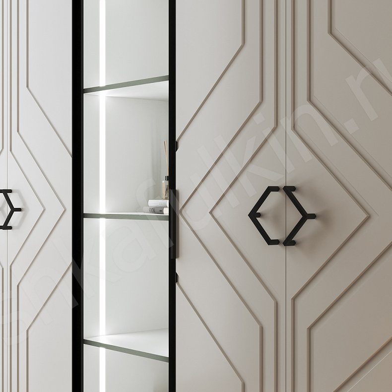 Шкаф Боско Белый Модерн 5и створчатые Спальня Для вещей 4