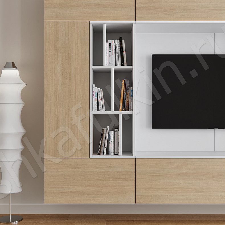 Изображение Стенка Нельсон Светлые Черный Древесный Серый Темные Минимализм Гостиная Для книг Для декора Для посуды Под ТВ 14