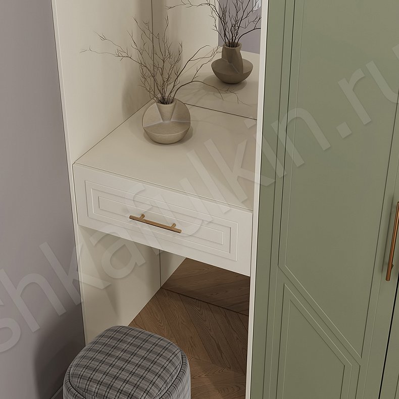 Прихожая Палермо Зеленый Светлые Цветной Современный 4х створчатые Прихожая Для вещей 2