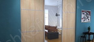 Встроенный шкаф-купе 3 двери Скандинавия