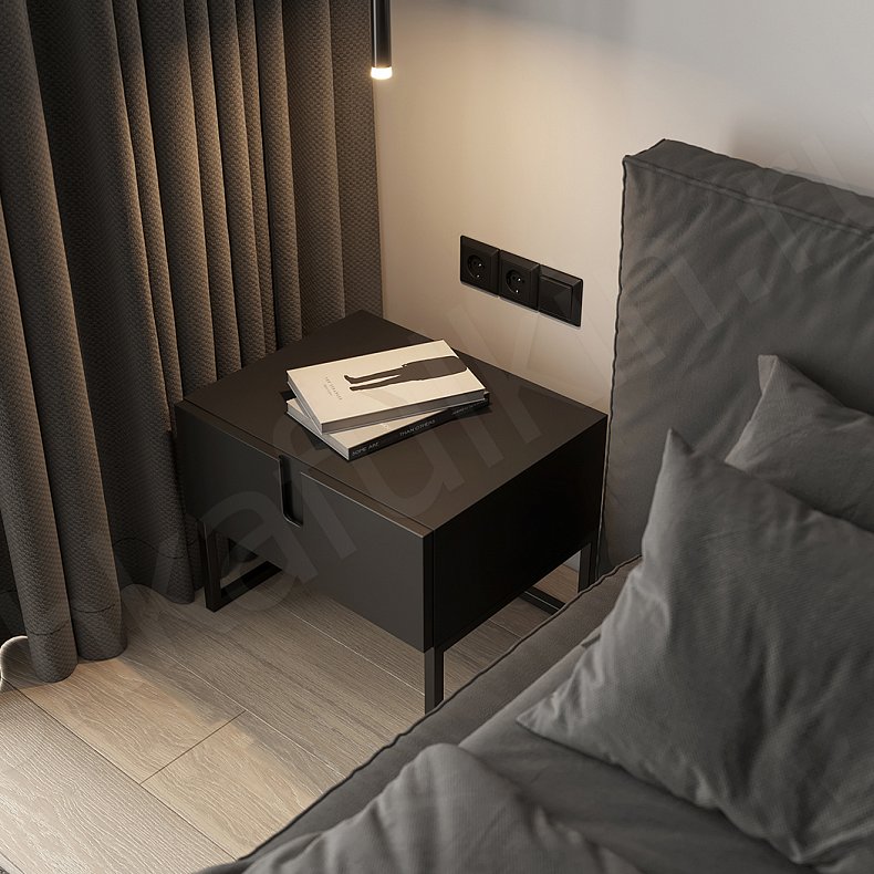 Изображение Гарнитур Кимоно Черный Современный 4х створчатые Спальня Для вещей 4