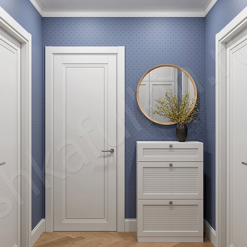 Прихожая Молли Светлые Белый Минимализм 4х створчатые Прихожая Для вещей 2